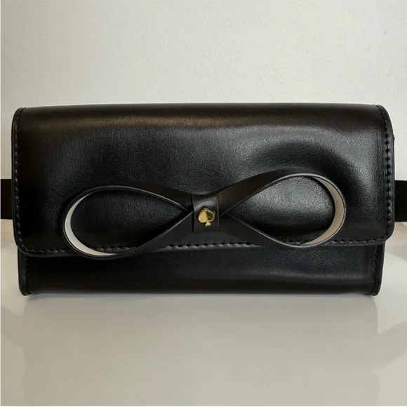 Kate Spade NWT Black Belt Bag with Bow Accent ♠️ - Picture 4 of 10